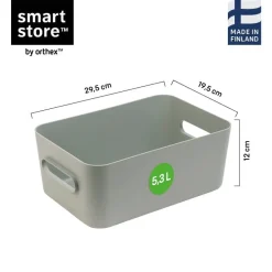 SmartStore Comfort M oppbevaringskurv 29,5 × 19,5 × 12 cm salviegrønn
