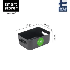 SmartStore Comfort S oppbevaringskurv 20 × 14 × 7,5 cm sort