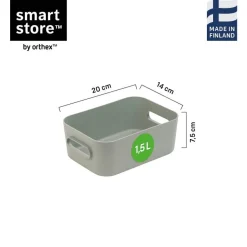 SmartStore Comfort S oppbevaringskurv 20 × 14 × 7,5 cm salviegrønn