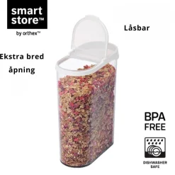 SmartStore Flip oppbevaringsboks med lokk 2,4 L