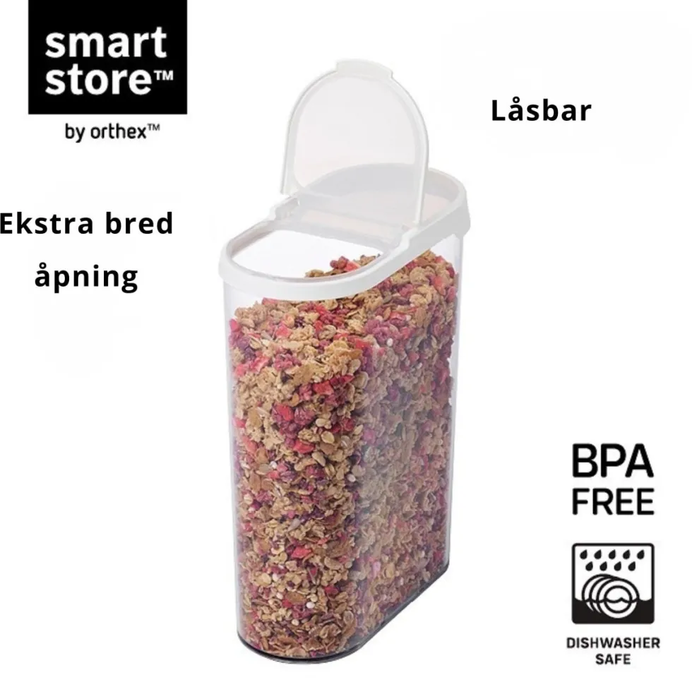 SmartStore Flip oppbevaringsboks med lokk 2,4 L