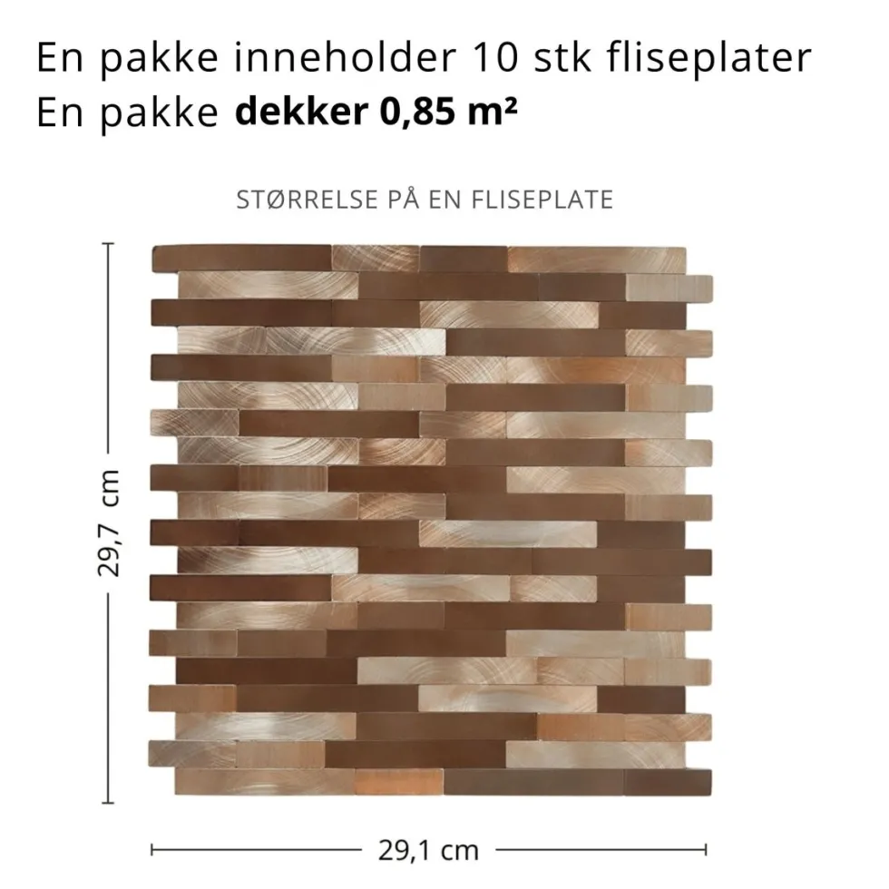 Sofie stav selvklebende veggfliser