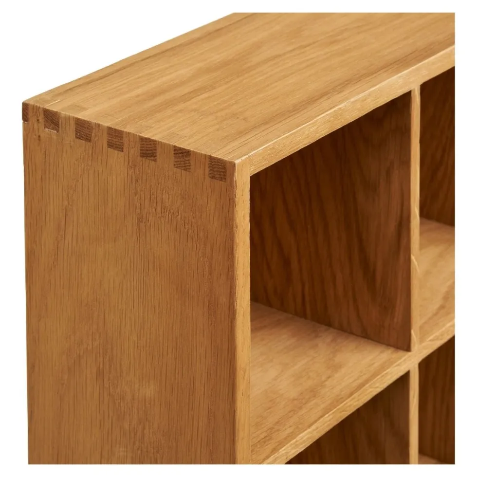 Soria vegghylle eik og eikefiner natur 39 x 11 x 51 cm