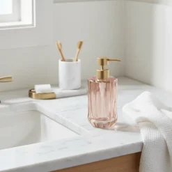 Såpedispenser i ravglass 300 ml