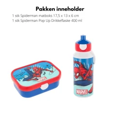 Spiderman matboks og flaske sett