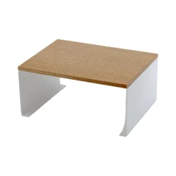 Stabelbar hylle bred hvit 30,5 x 22 cm
