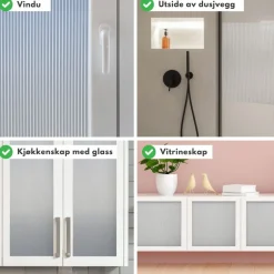 Static Fluted vindusfolie