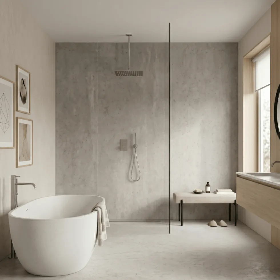 Swindon benk bouclé stone 100 cm
