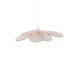 Taklampe kronblad rosa 64 cm