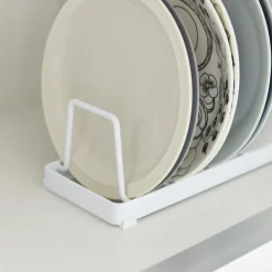 Tallerkenstativ hvit 32 x 11 x 9 cm