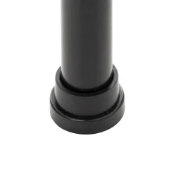 Teleskopisk dusjhylle sort aluminium 4 hyller