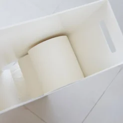 Toalettpapirstativ hvit 48 x 23 x 12 cm