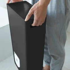 Toalettpapirstativ sort 48 x 28 x 12 cm
