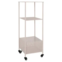 Torres vogn med tre hyller 35 x 35 x 100 cm, sand