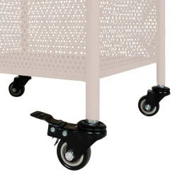 Torres vogn med tre hyller 35 x 35 x 100 cm, sand