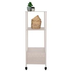 Torres vogn med tre hyller 35 x 35 x 100 cm, sand