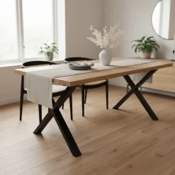 Toulon spisebord natur eik 200 cm