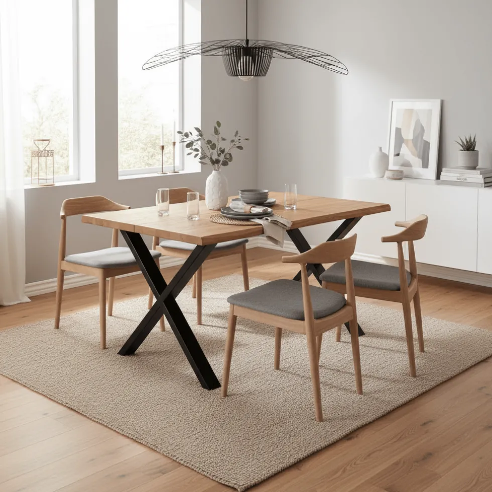 Toulon spisebord natur eik 140 cm