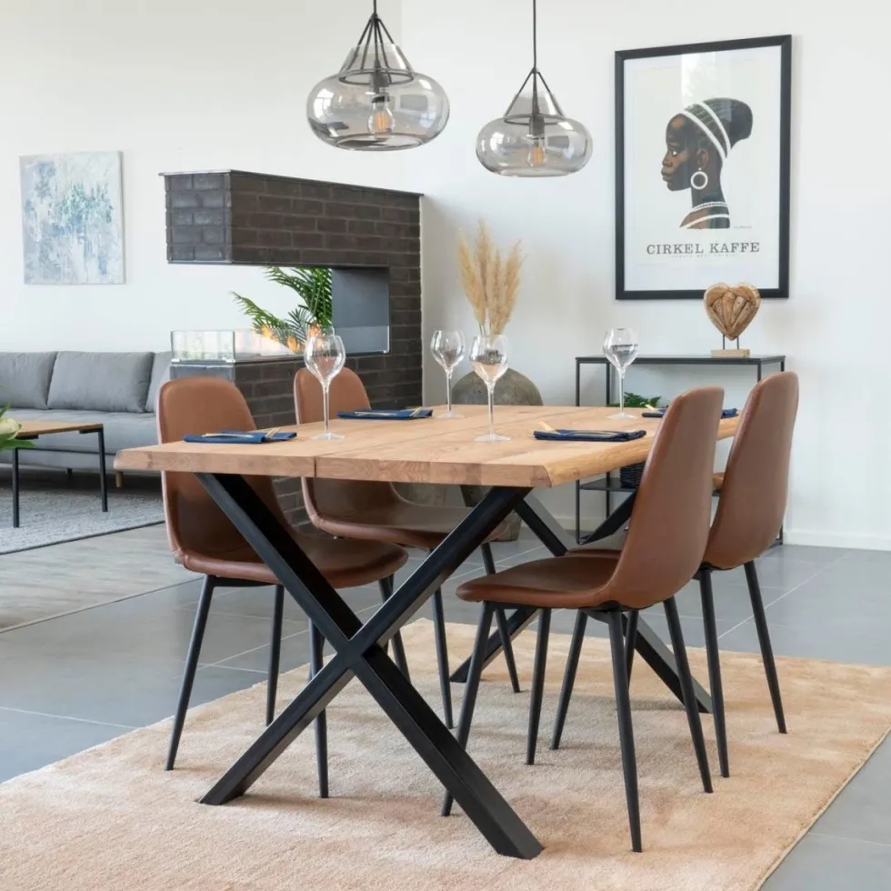 Toulon spisebord natur eik 140 cm