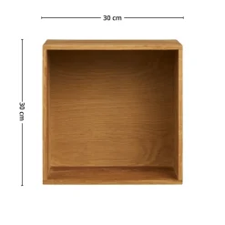 Townsville vegghylle eik 18 x 30 x 30 cm
