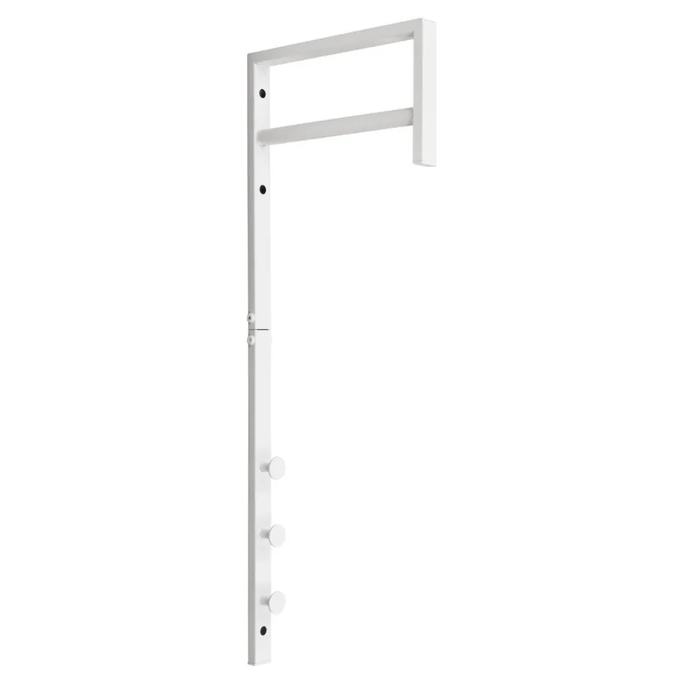 Trento vegghengt klesstativ hvit metall 82 cm