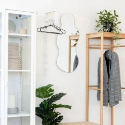 Trento vegghengt klesstativ hvit metall 82 cm
