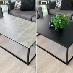 Treverk sort glatt matt kontaktplast