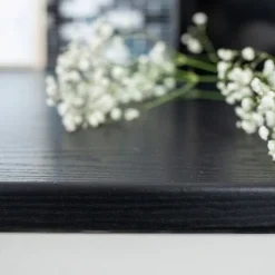 Treverk sort matt kontaktplast