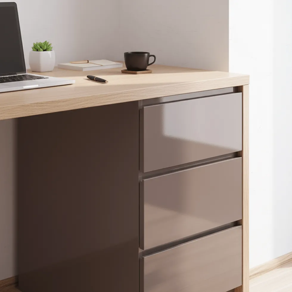 Uni lack taupe kontaktplast