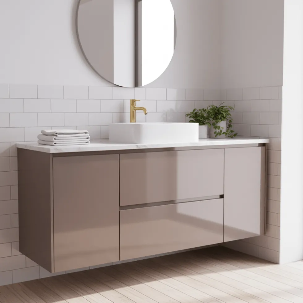 Uni lack taupe kontaktplast