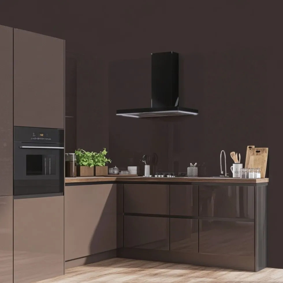 Uni lack taupe kontaktplast