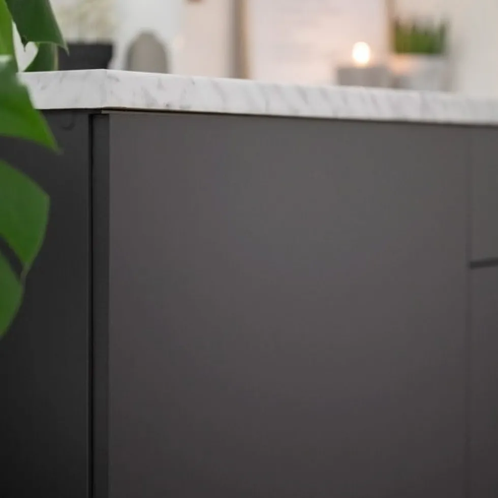 Uni matt antrasitt varm grå kontaktplast