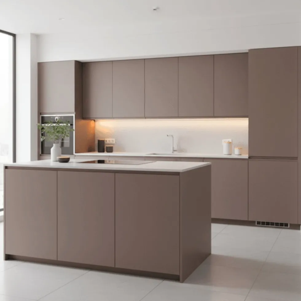 Uni Matt chocolate brown kontaktplast 45 cm x 2 meter