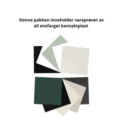 Vareprøvepakke ensfarget kontaktplast