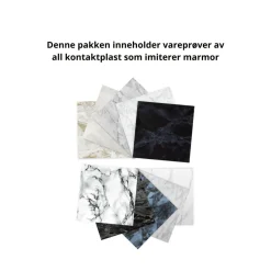 Vareprøvepakke marmor kontaktplast