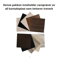 Vareprøvepakke treverk kontaktplast