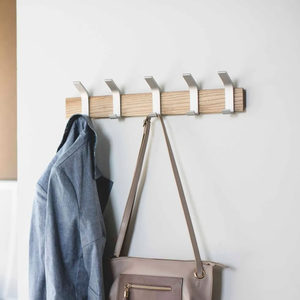 Veggmontert knaggrekke beige 50 x 10 cm