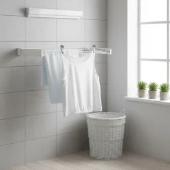 Veggmontert tørkestativ Hvit 72 cm