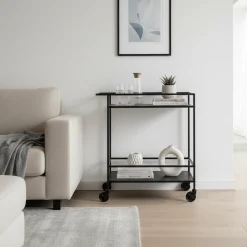 Vita barvogn 68 x 40 x 79 cm, sort metall