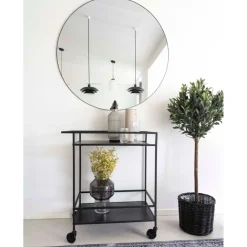 Vita barvogn 68 x 40 x 79 cm, sort metall