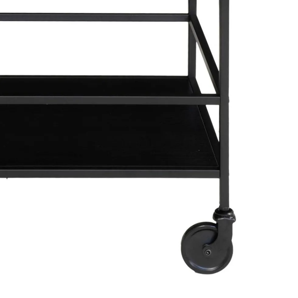 Vita barvogn 68 x 40 x 79 cm, sort metall
