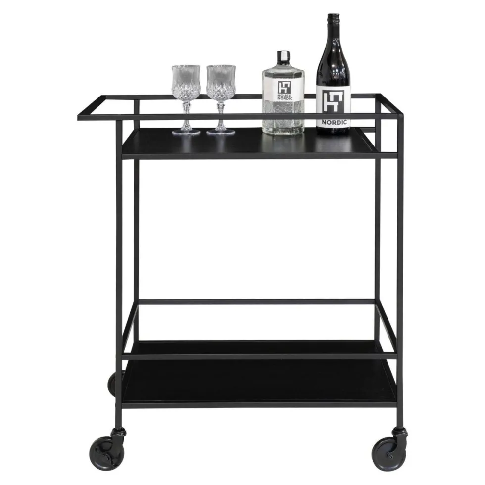 Vita barvogn 68 x 40 x 79 cm, sort metall