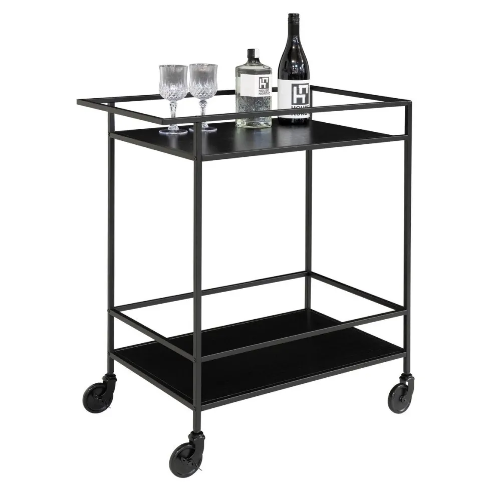 Vita barvogn 68 x 40 x 79 cm, sort metall