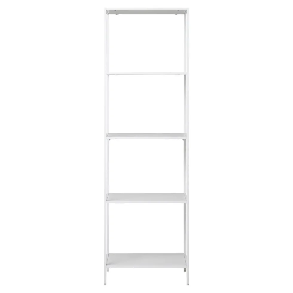 Vita bokhylle 5 hyller hvit 51 x 36 x 170 cm