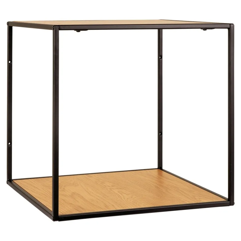 Vita vegghylle eikelook sort ramme 36 x 36 cm
