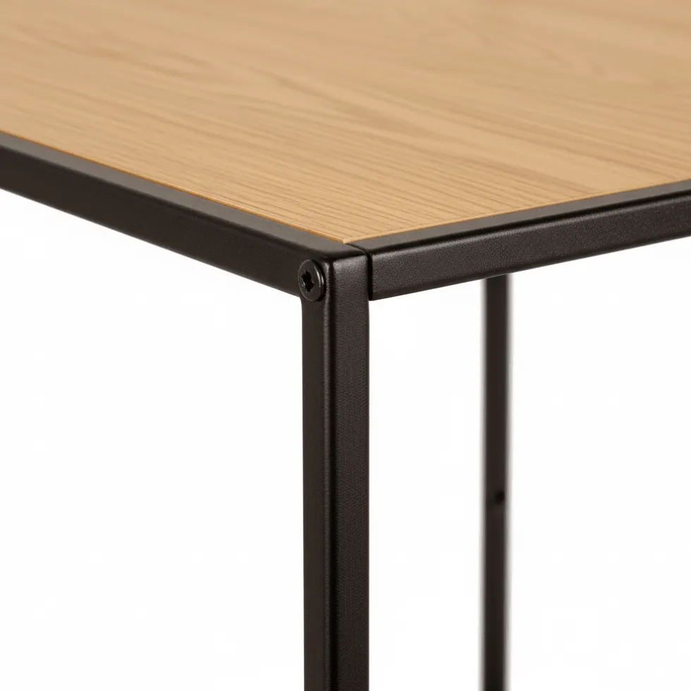 Vita vegghylle eikelook sort ramme 36 x 36 cm