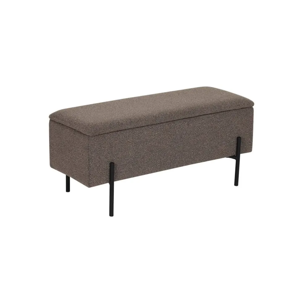 Watford benk med oppbevaring, boulcé brun 95 x 36,5 x 34 cm