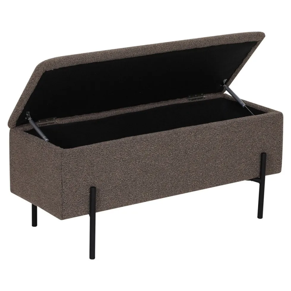 Watford benk med oppbevaring, boulcé brun 95 x 36,5 x 34 cm