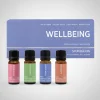 Wellbeing gavesett med eteriske oljer, 4 stk x 10 ml