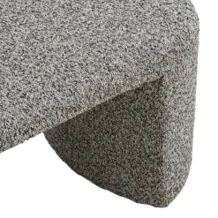 Westport benk bouclé grå 120 x 45 x 44 cm